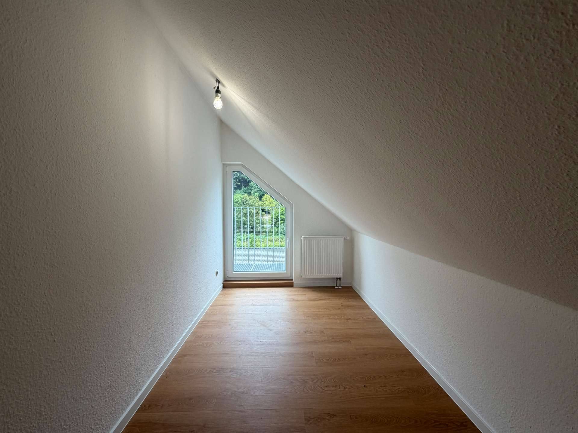 Zugang zum französischen Balkon, Maisonette in Saarbrücken